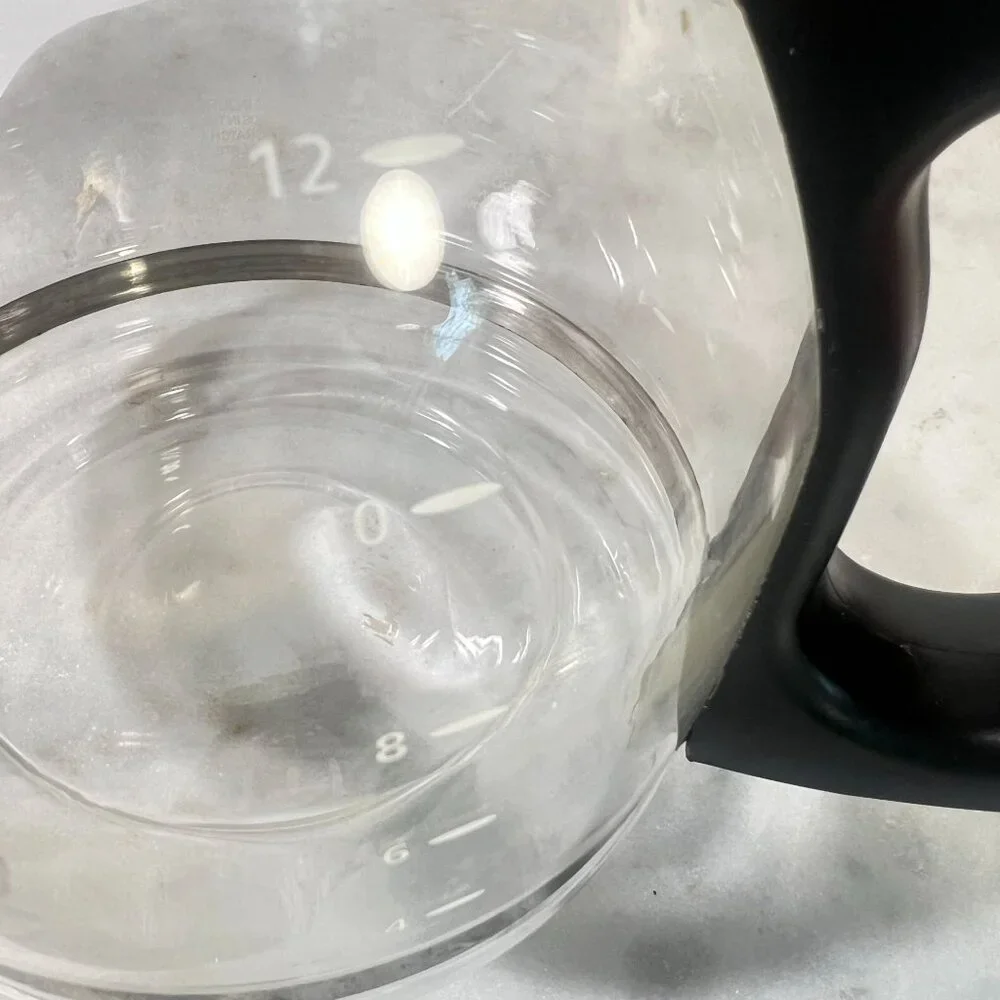 Mr Coffee 12 Cup Replacement‎ Glass Carafe Pot With Black Handle & Lid 5.5